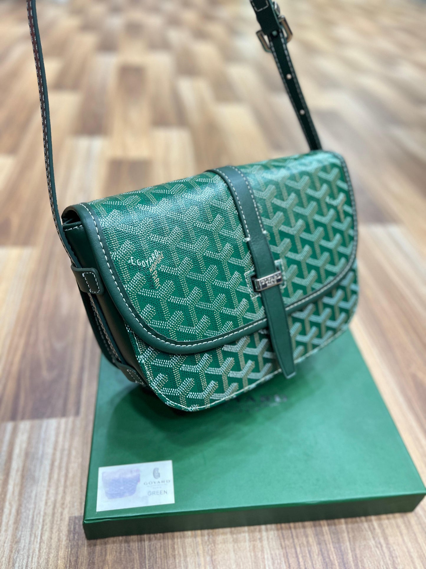 GOYARD Belvedere PM Women Bag – Crossbody Designer Luxury (Green)