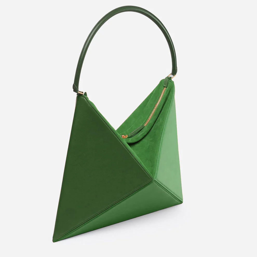 Flex Tote Bag - Premium Faux Leather with Magnetic Gift Box (Green)