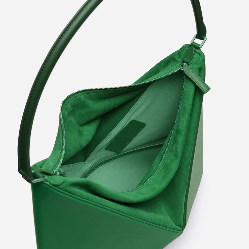 Flex Tote Bag - Premium Faux Leather with Magnetic Gift Box (Green)