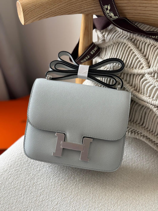 Hermès Constance 18 Bag – Classic Palladium Hardware (Grey)