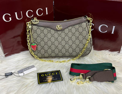 GUCCI Ophidia Small Shoulder Bag – Premium Quality (Grey)