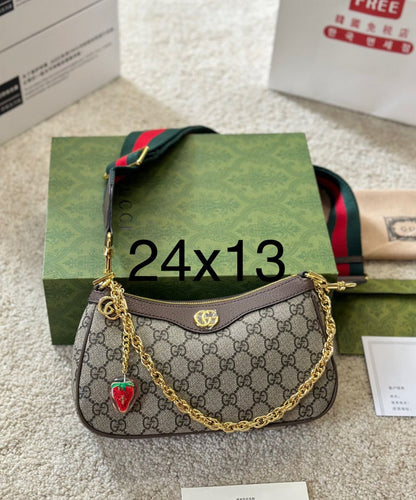 GUCCI Ophidia Small Shoulder Bag – Premium Quality (Grey)