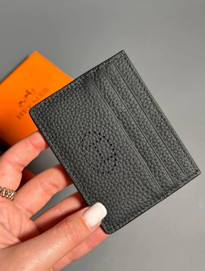 HERMES – High Quality Branded Card Holder (Unisex)(Black)