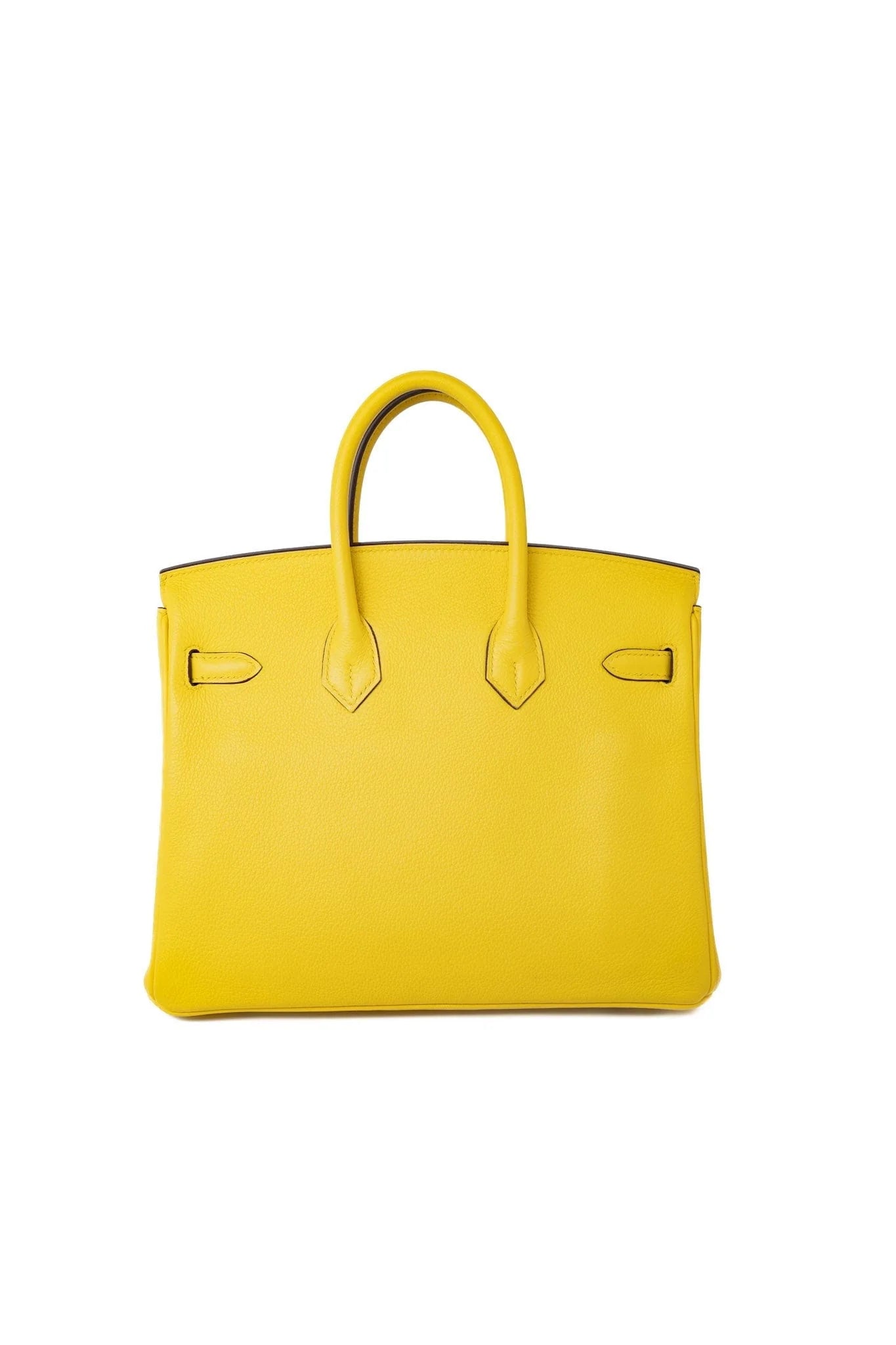 Hermes Birkin 25 Leather Gold Hardware Handbag Bag for Women (Yellow Shine)