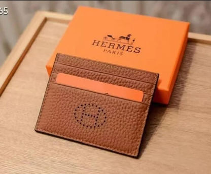HERMES – High Quality Branded Card Holder (Unisex)(Brown)