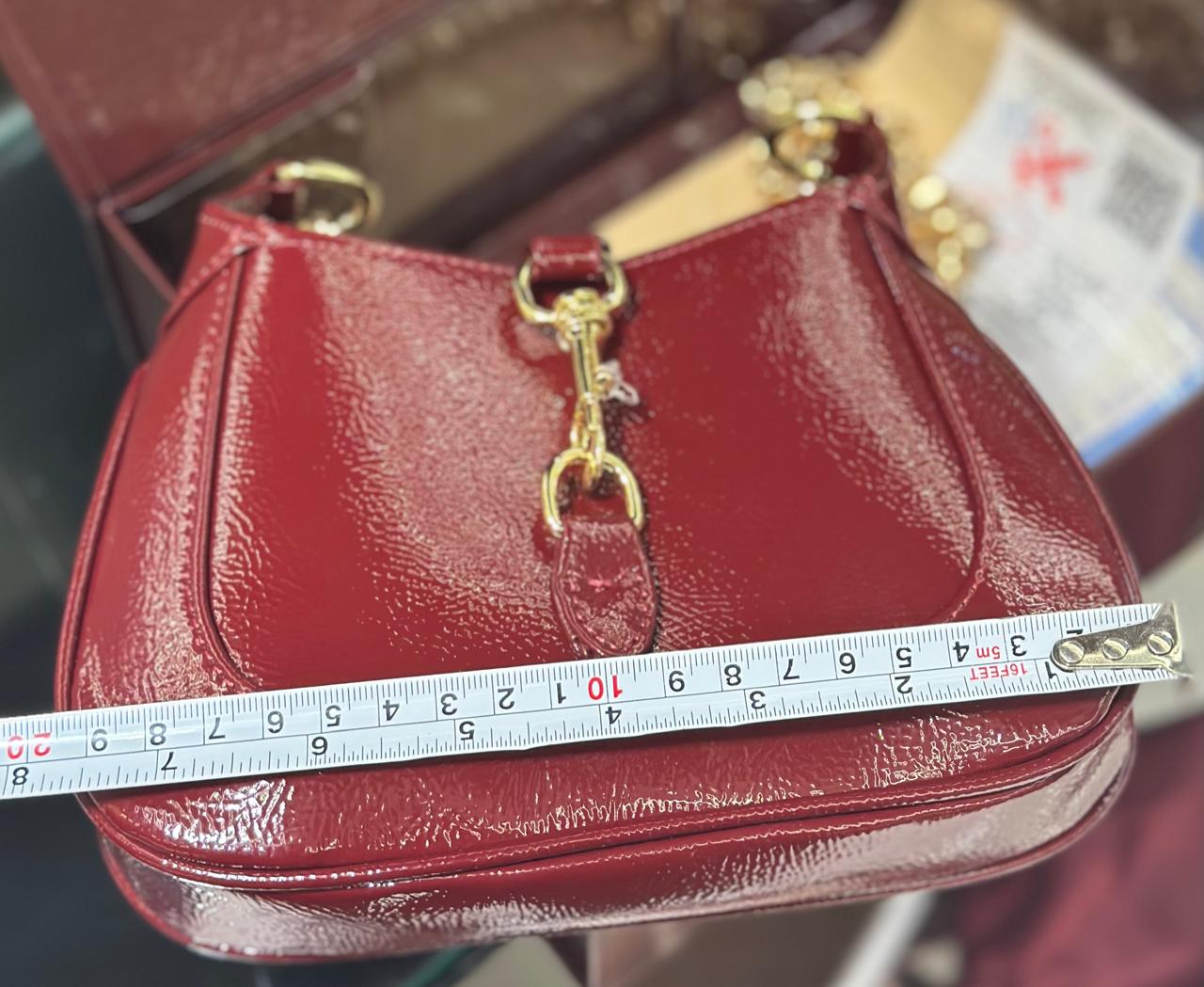 G-U-C-C-I Jackie Notte Mini Women Bag | With Double Brand Box & Dust Bag (Black)