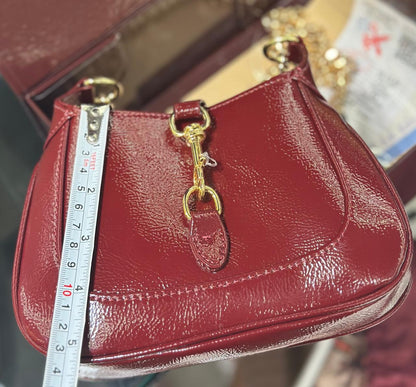 G-U-C-C-I Jackie Notte Mini Women Bag | With Double Brand Box & Dust Bag (Black)