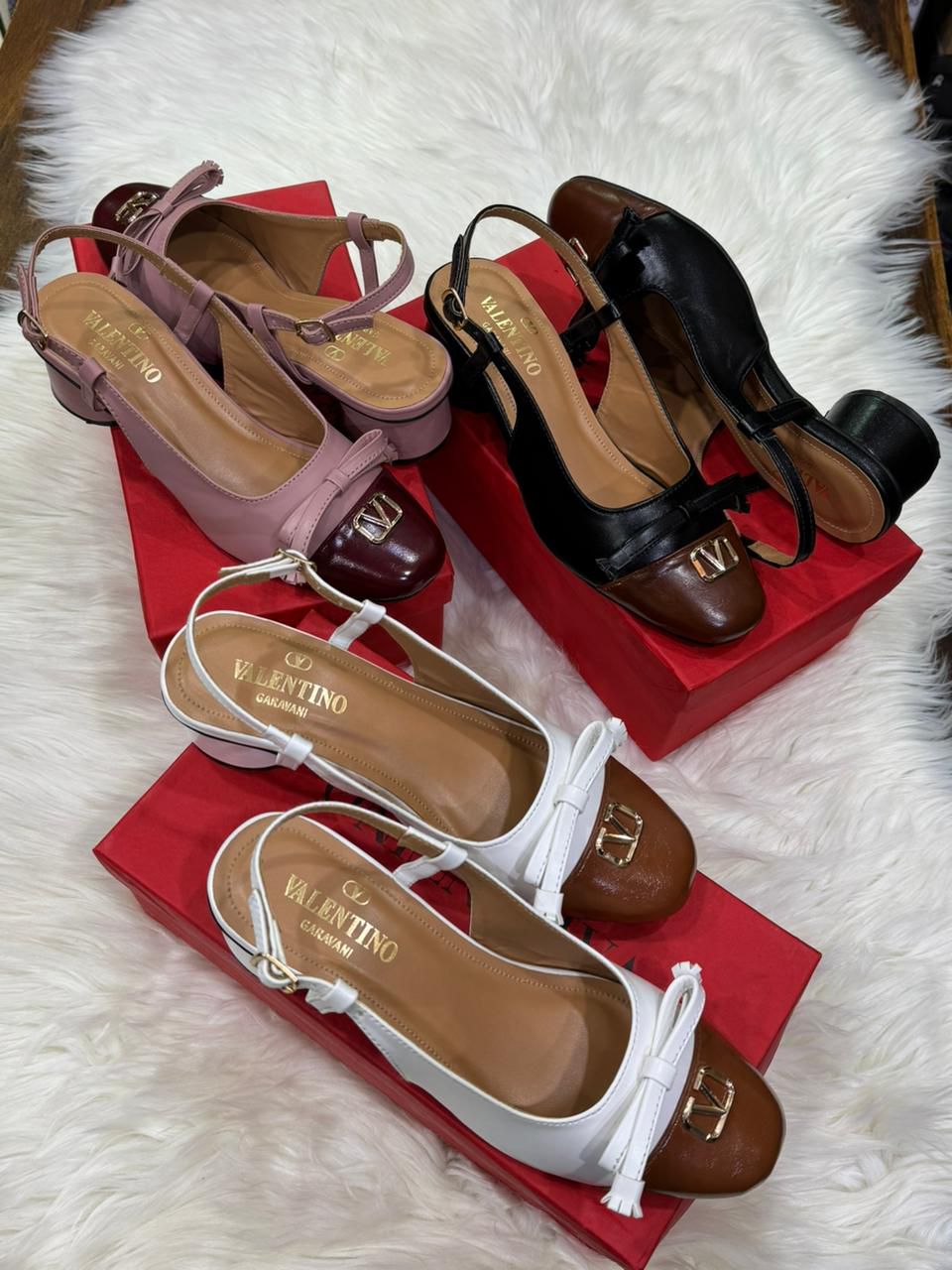 V-A-L-E-N-T-I-N-O New Arrival Heels – Premium Women Heels (White)