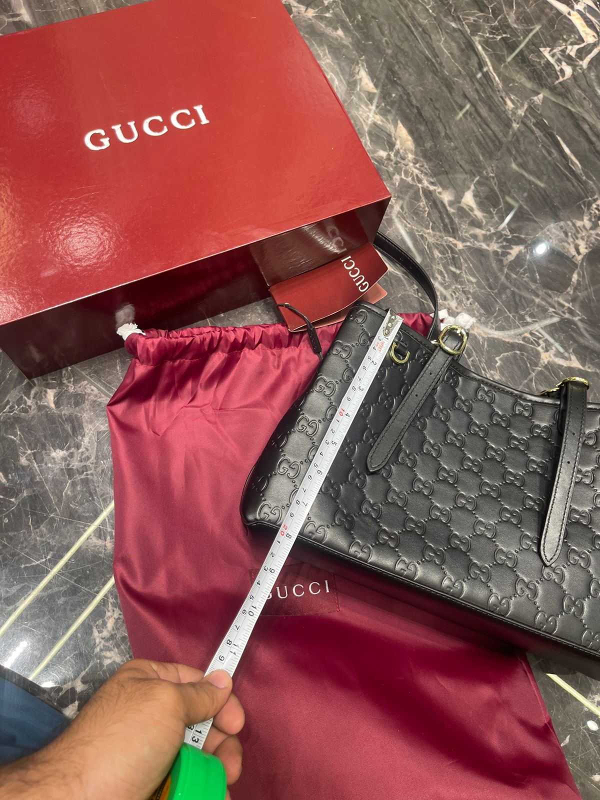 G-U-C-C-I Emblem Medium Tote Bag – Premium Women Tote Bag (Black)