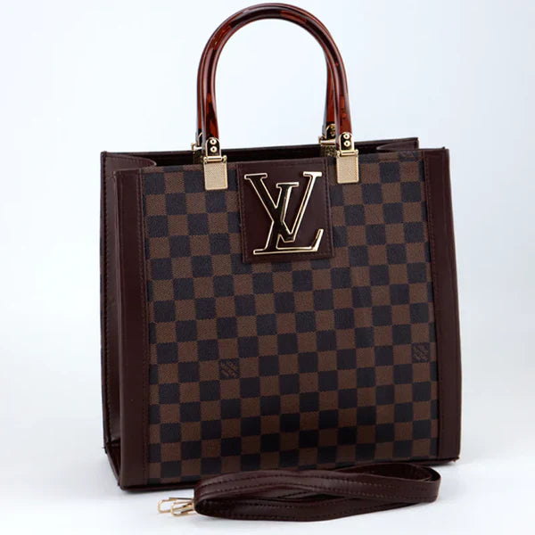 Louis Vuitton Luxury Women's Bag - Stylish Tote with Zip Closure (Brown) Design C