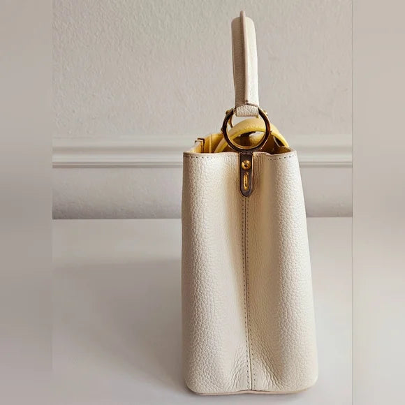 LOUIS VUITTON Capucines-Inspired – Luxurious Leather Handbag (Beige/Yellow)