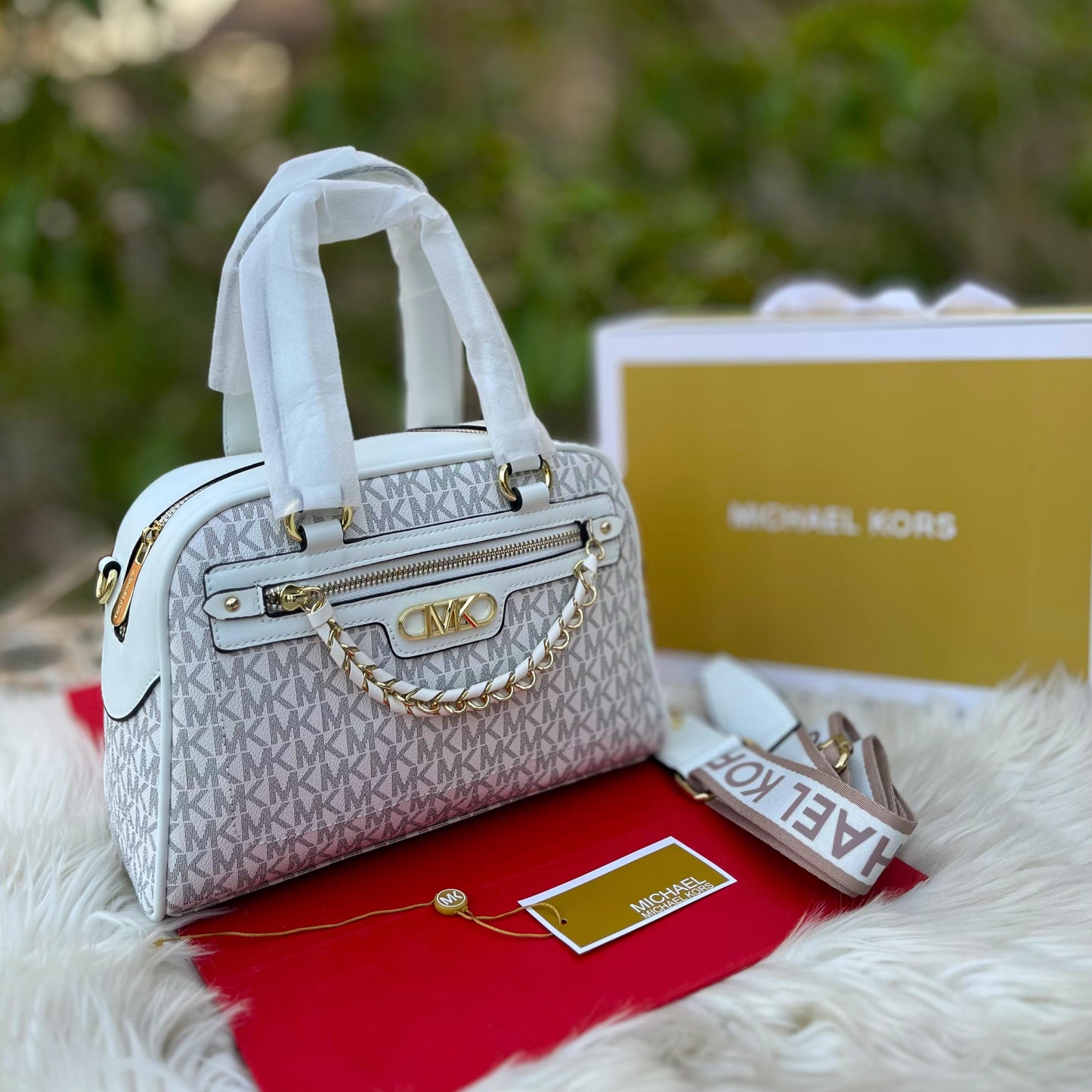 MICHAEL KORS — Master Quality Handbag (Full Branding | With Magnetic Box) (White)