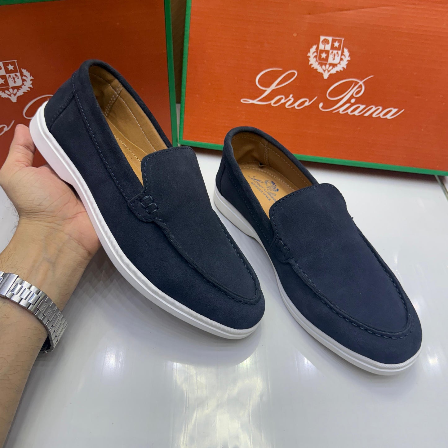 LORO PIANA Master Series – Men Shoes (Blue)