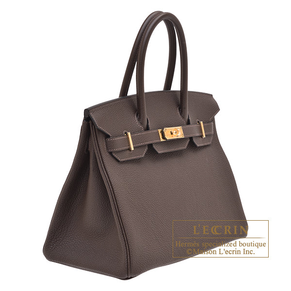 Hermes Birkin 25 Leather Gold Hardware Handbag Bag for Women (Grey Matt)