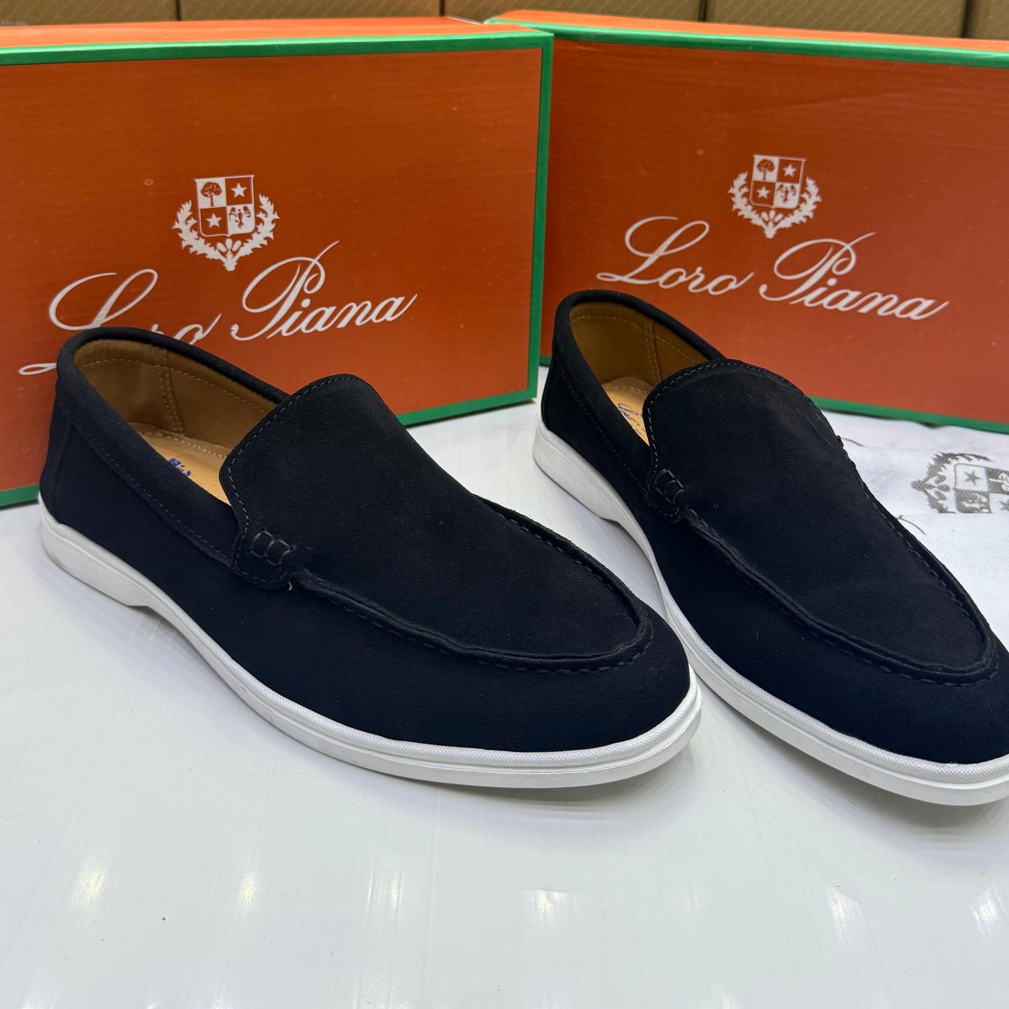 LORO PIANA Master Series – Men Shoes (Navy Blue)