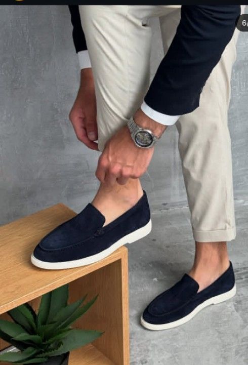 LORO PIANA Master Series – Men Shoes (Navy Blue)