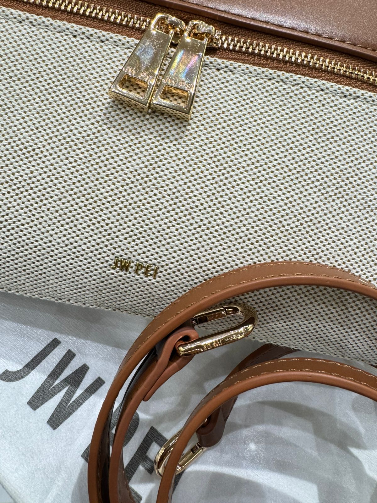 JW PEI WOMEN’S THEA TOP HANDLE BAG – Women Bag (Off White Brown)