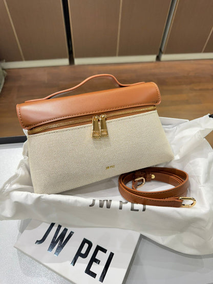 JW PEI WOMEN’S THEA TOP HANDLE BAG – Women Bag (Off White Brown)