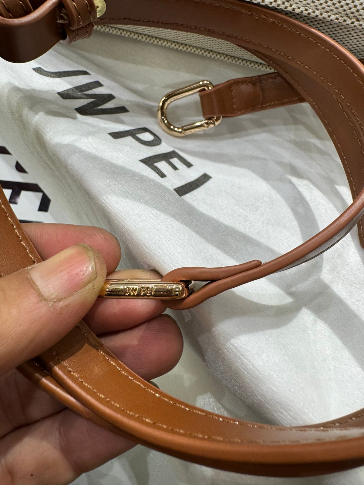 JW PEI WOMEN’S THEA TOP HANDLE BAG – Women Bag (Off White Brown)