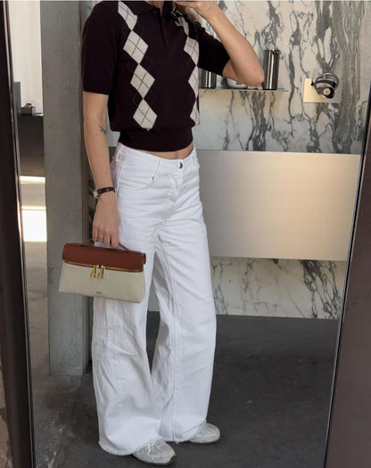 JW PEI WOMEN’S THEA TOP HANDLE BAG – Women Bag (Off White Brown)