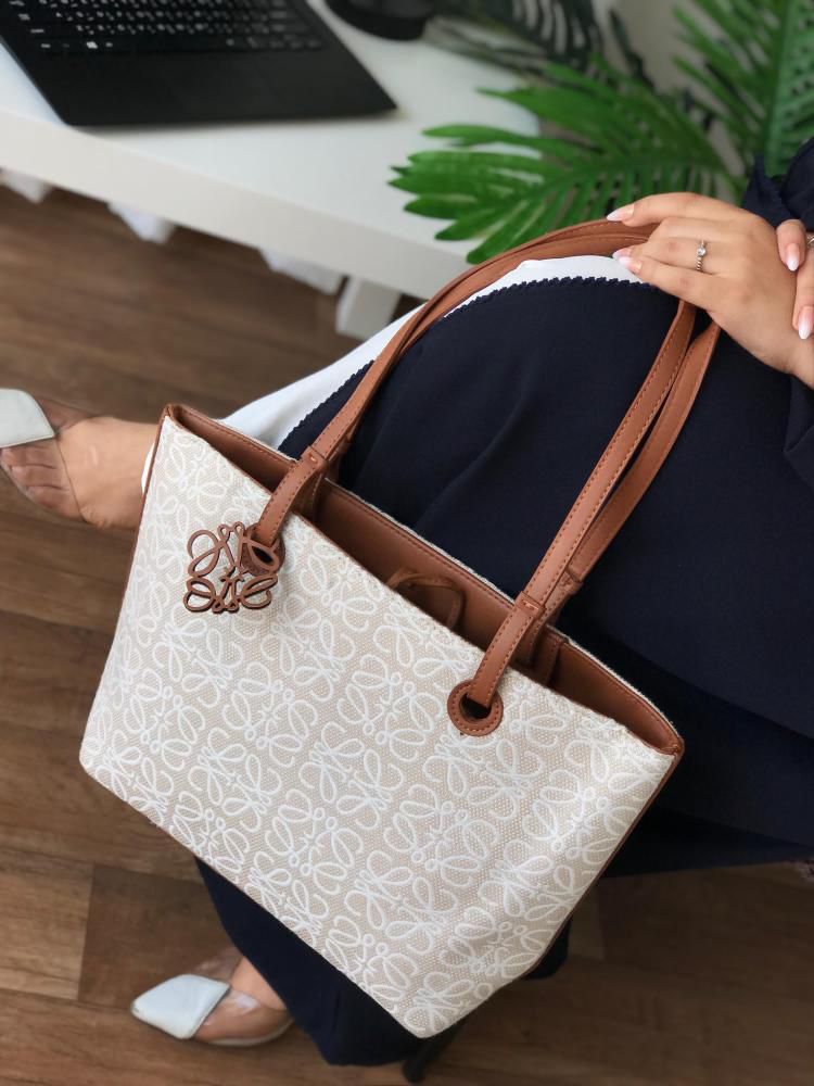 LOEWE Long Belt Tote Bag – Premium Master Quality Women Bag (Cream)