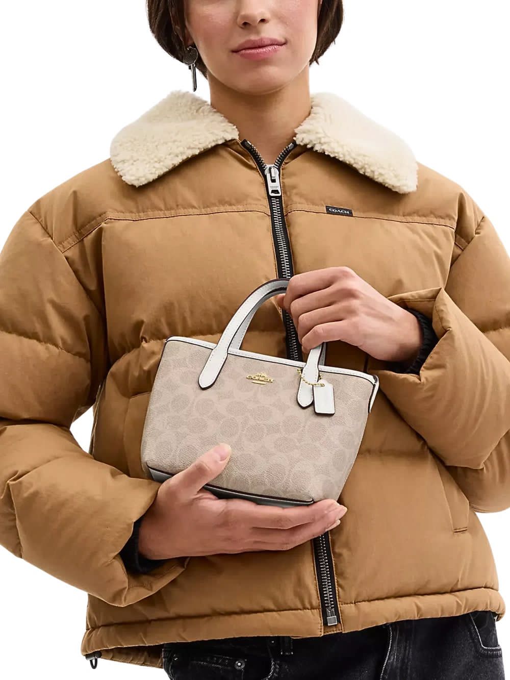 C-O-A-C-H City Mini Women Bag – New Design Official Model (Off White Pink)