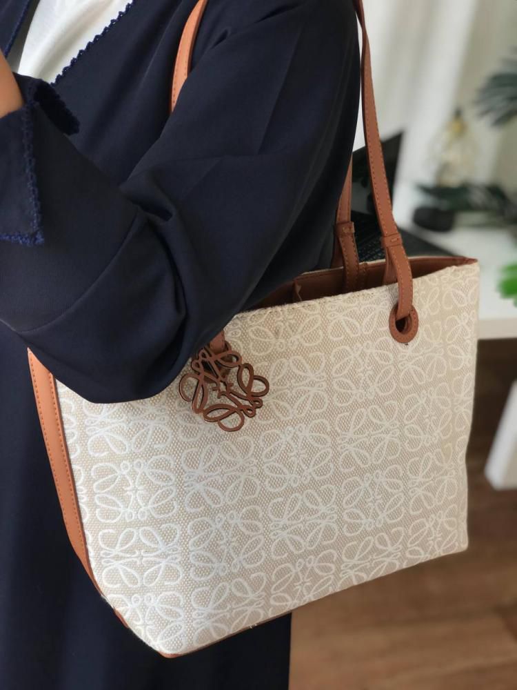 LOEWE Long Belt Tote Bag – Premium Master Quality Women Bag (Cream)