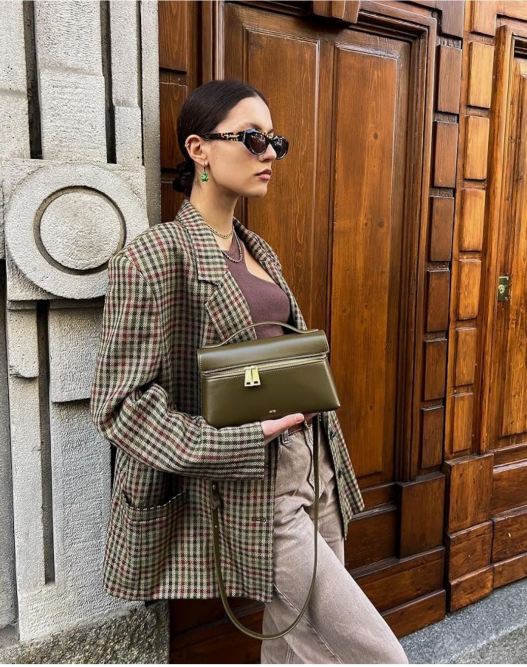 JW PEI WOMEN’S THEA TOP HANDLE BAG – Women Bag (Olive Green)