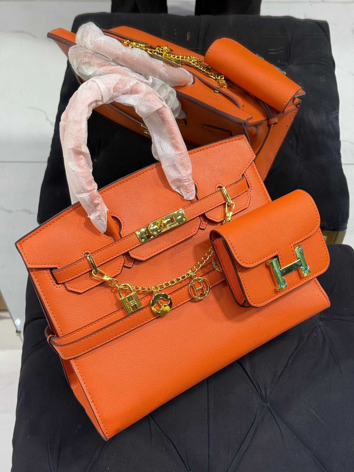 H-E-R-M-E-S Luxury Women Bag – Master Series (Orange)