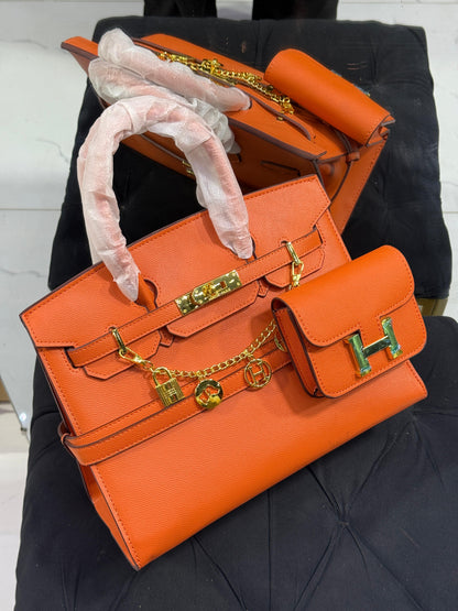 H-E-R-M-E-S Luxury Women Bag – Master Series (Orange)