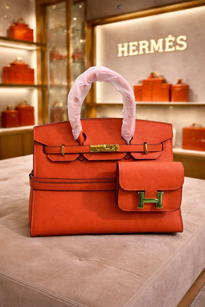 H-E-R-M-E-S Luxury Women Bag – Master Series (Orange)