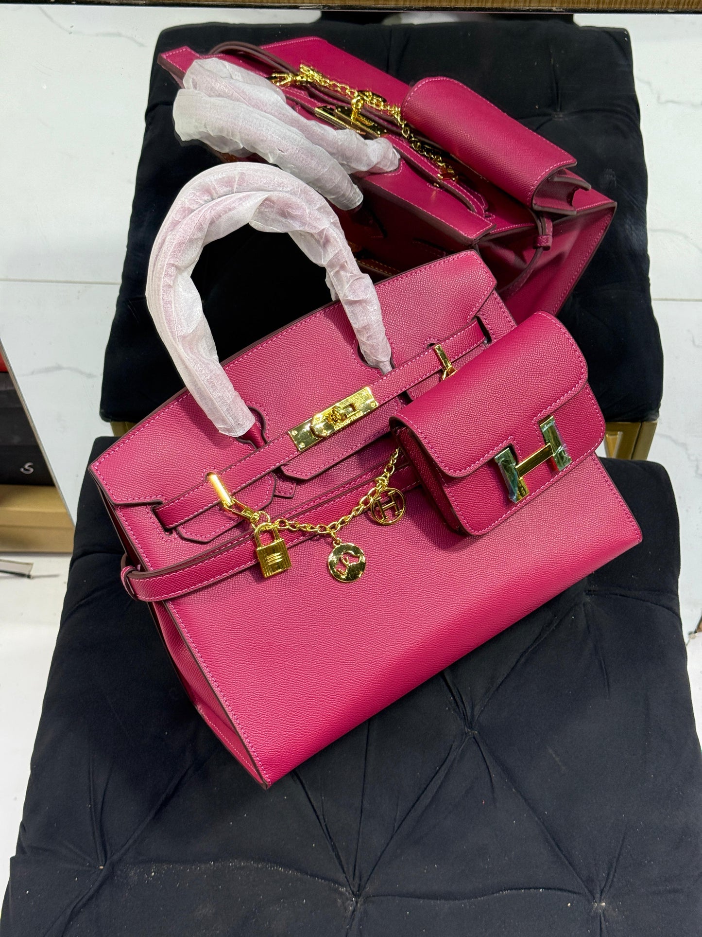 H-E-R-M-E-S Luxury Women Bag – Master Series (Pink)