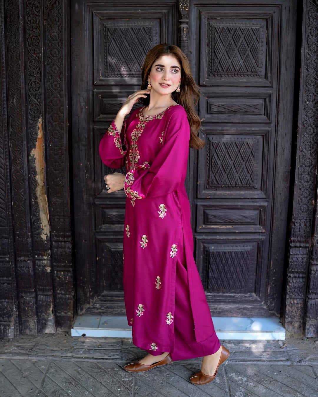 Vintage 2Pc Stitched (Pink)