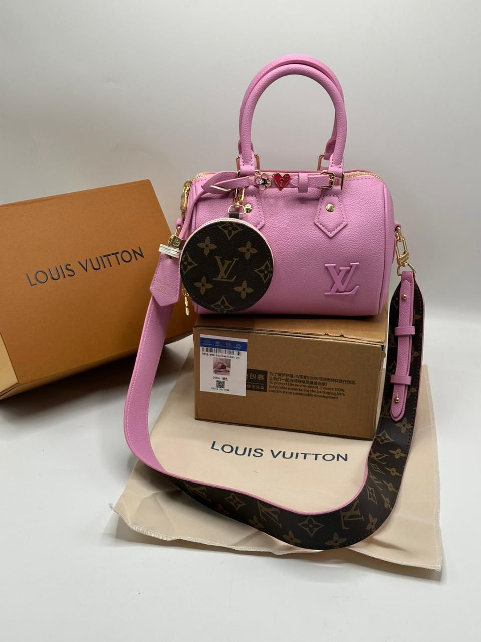 Louis Vuitton SPEEDY 18 – LV&I Olympic Edition (Pink)