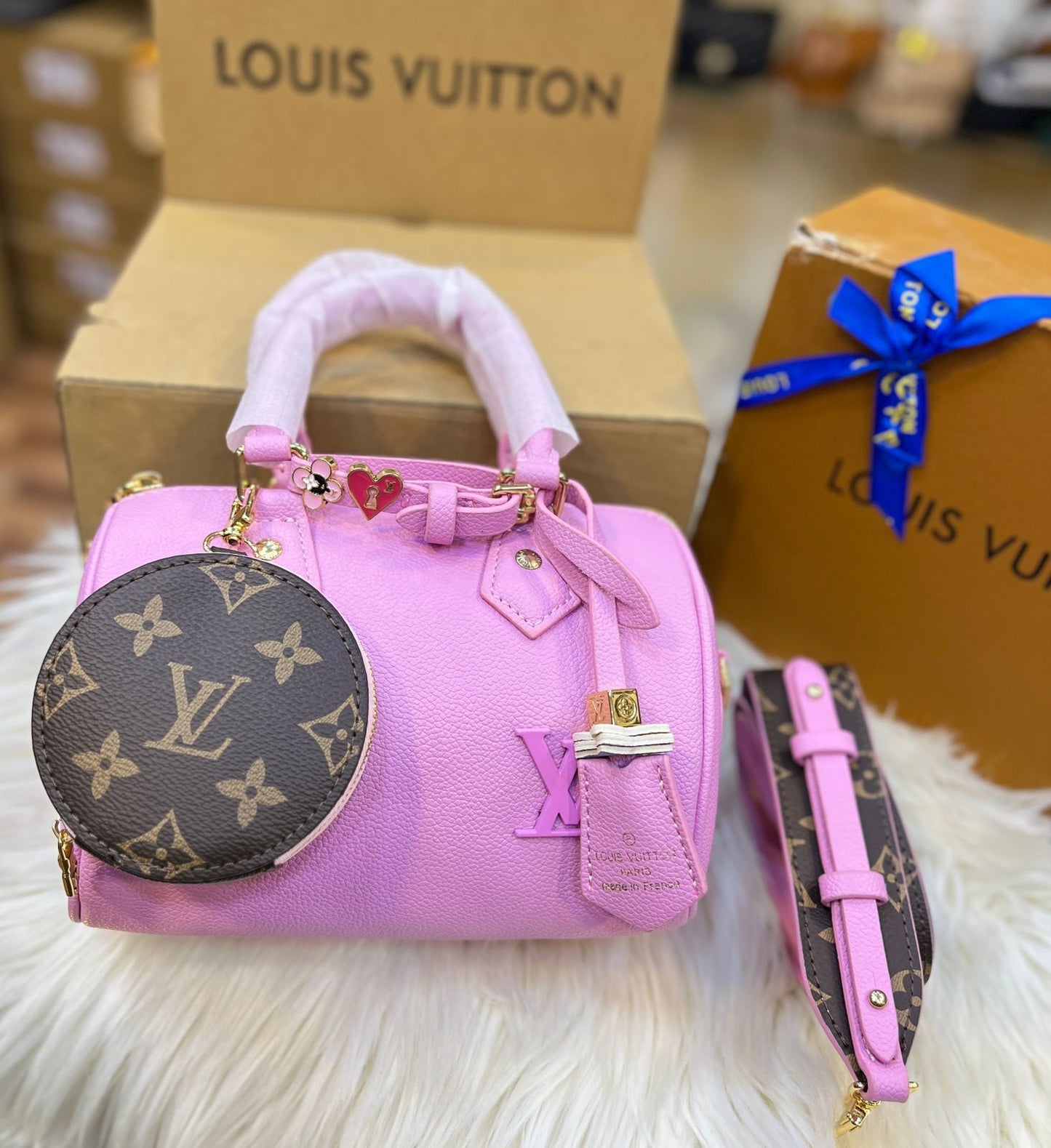 Louis Vuitton SPEEDY 18 – LV&I Olympic Edition (Pink)