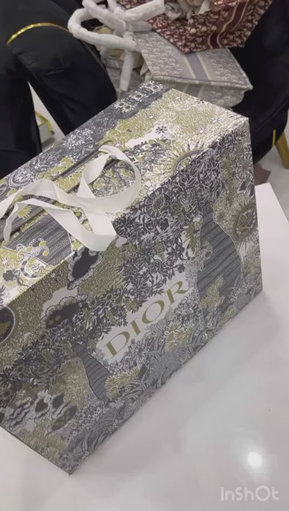 Christian Dior Book Tote - Master Quality Women Bag with Branded Details (Red-Design-1)