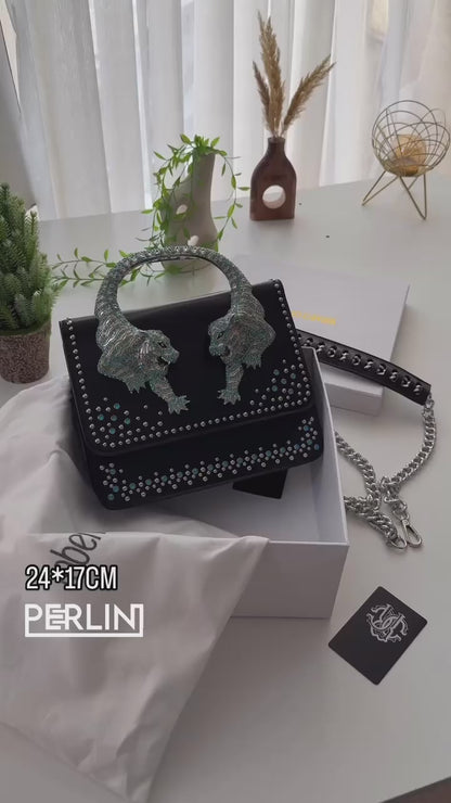 Roberto Cavalli Handbag (black/gold)