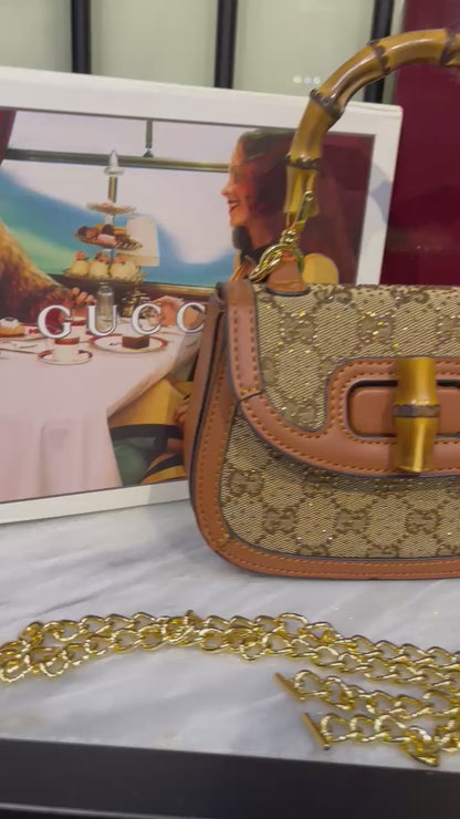 Gucci Bamboo 1947 Crystals Mini Bag – Luxury in Every Detail
