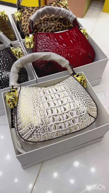 Roberto Cavalli High-Quality Crossbody Bag (Black/brown)