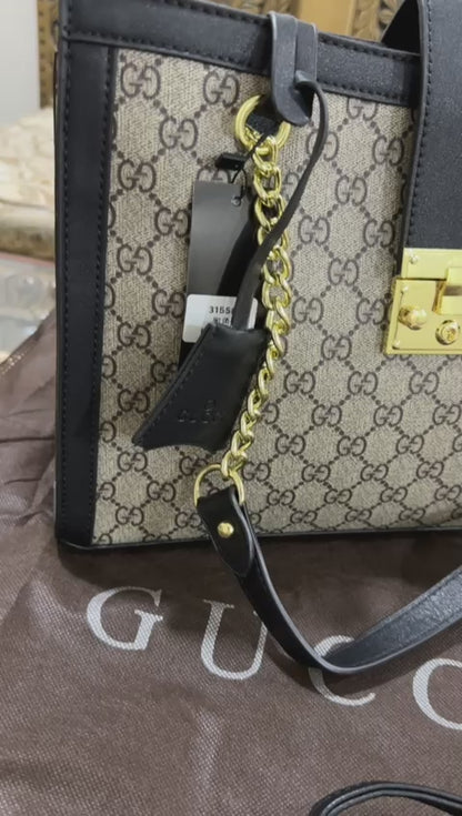 Gucci Padlock Jumbo Collection - Elegant and Versatile (Black/Gold)