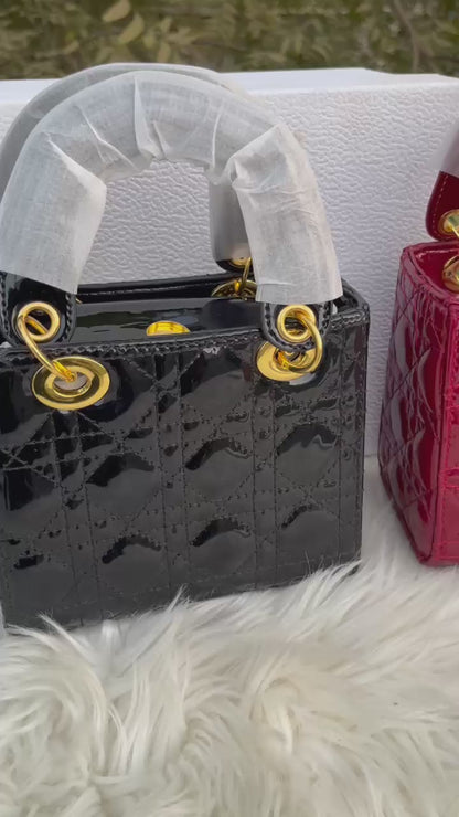 DIOR Lady Handbag – Luxury Designer Women Bag (Pink)