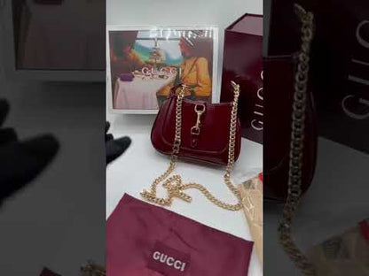 G-U-C-C-I Jackie Notte Mini Women Bag | With Double Brand Box & Dust Bag (Black)