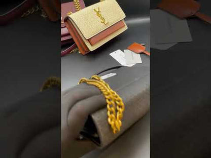 Y-S-L S-A-I-N-T L-A-U-R-E-N-T Sunset Crossbody – Women Bag (Black)