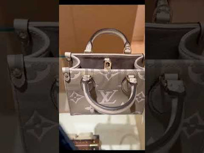 L-O-U-I-S V-U-I-T-T-O-N On The Go PM Empreinte 2Pc Set – Luxe Carry Women Bag (Cream/Dove)