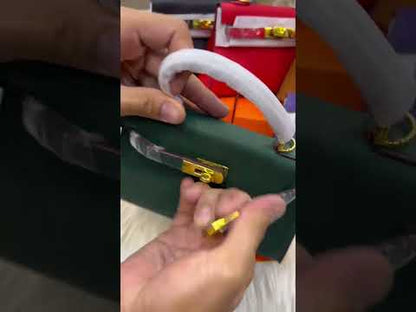 H-E-R-M-È-S Kelly 20 Mini – Elegant PU Leather Women Bag | Premium Quality (Orange)