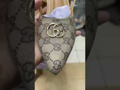 G-U-C-C-I Heels – Luxury Women Footwear (Beige)