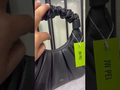 J-W P-E-I Gabbi Ruched Hobo – Women Bag (Black)