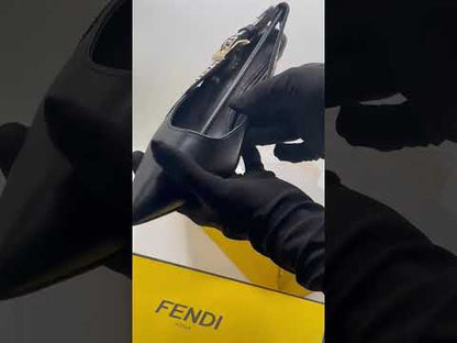 F-E-N-D-I Heels – Elegant Women Footwear (Black)