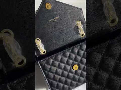 Y-S-L Crossbody Women Bag – Chain Edition (Black/Gold)