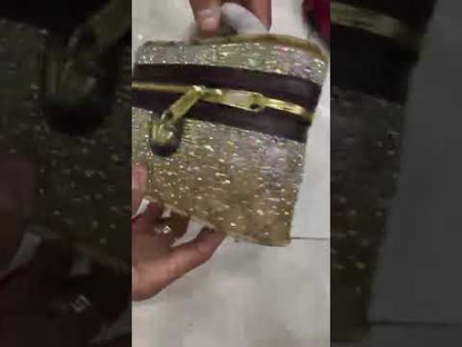 G-U-C-C-I Crystal Women Bag – Premium Edition (Brown)